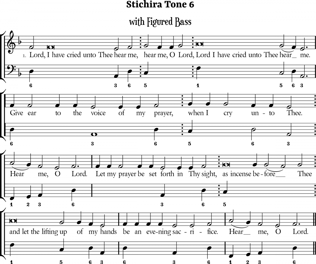 Stichera Tone 6
