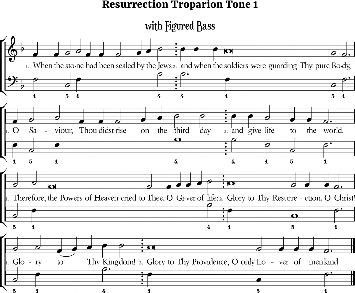 Troparion tone 1